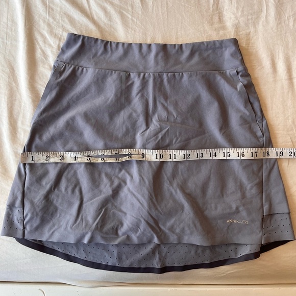 Annika by Cutter & Buck Competitor Pull-On Golf Skort XS Zinc Grey - Picture 15 of 16